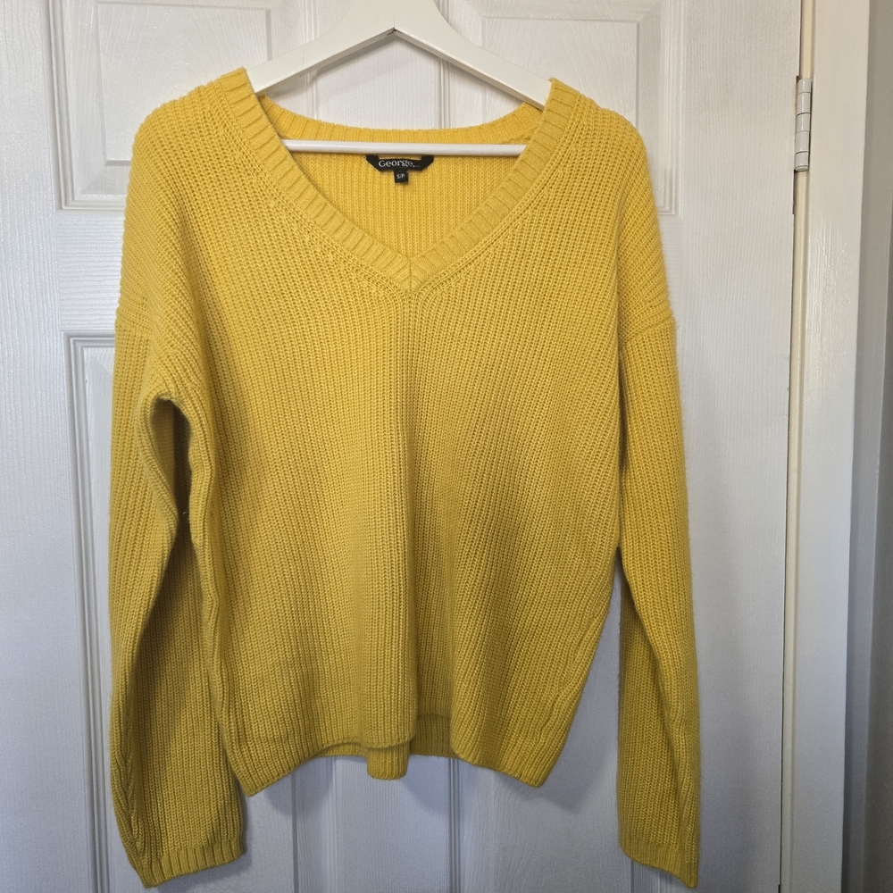 George Yellow V-Neck Sweater